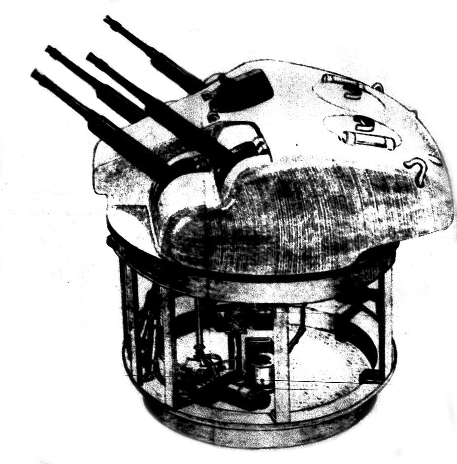 ​Drawing of the Skink’s turret and turret basket made by an American observer - Anti-Aircraft Lizard | Warspot.net