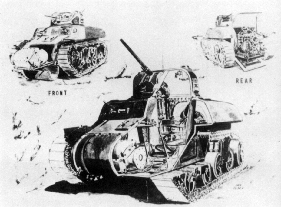 ​These drawings demonstrate one of the features of the new Light Tank T7: the ability to quickly remove the engine and transmission - Overweight Showpiece | Warspot.net