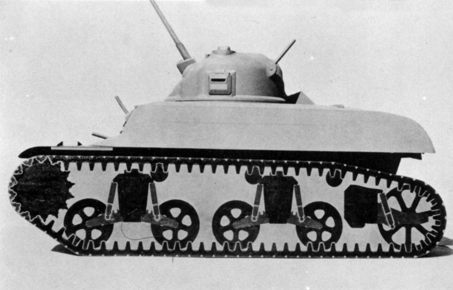 ​A full size model of the new light tank. The turret is very similar to the one used on the Medium Tank M3 - Overweight Showpiece | Warspot.net