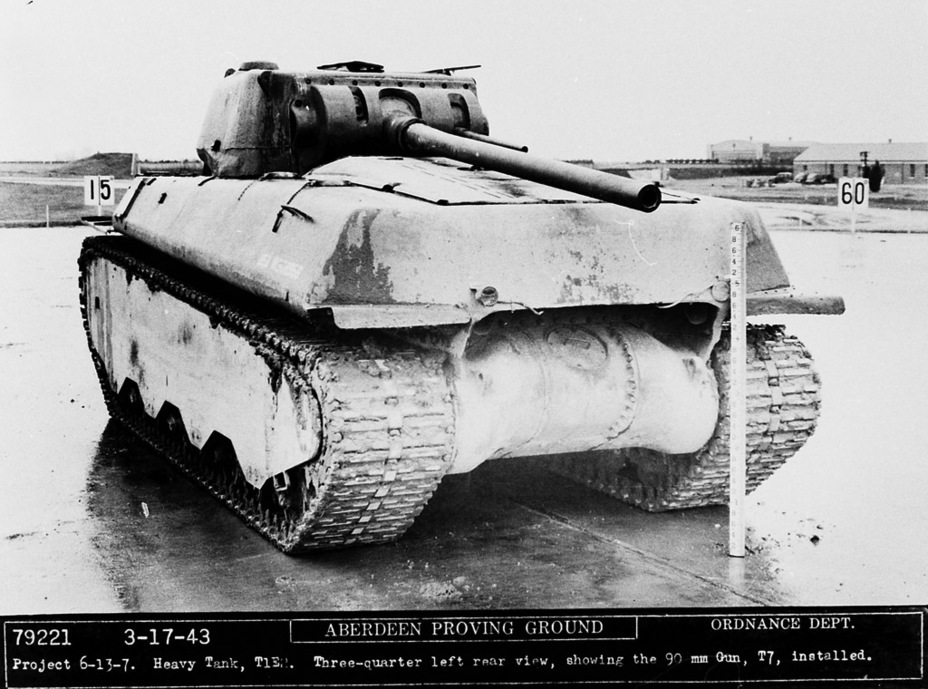 ​The same vehicle from the rear. The massive transmission cover is visible - Heavy Tank from Pennsylvania | Warspot.net