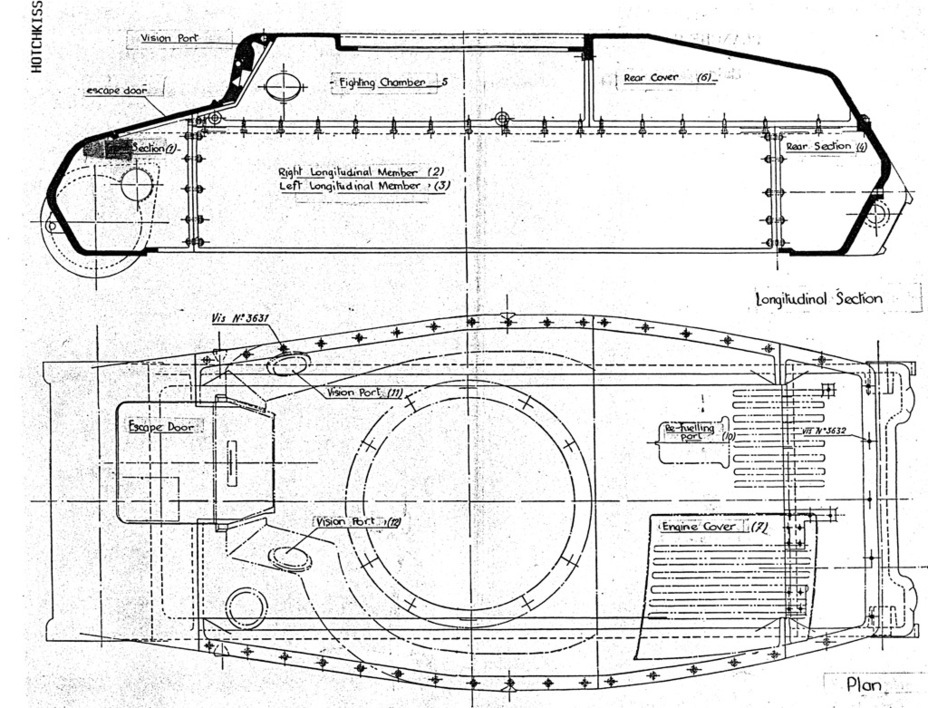 ​Diagram of the tank hull, showing what parts the tank consists of and how they are joined - Rejected by Infantry, Adopted by Cavalry | Warspot.net