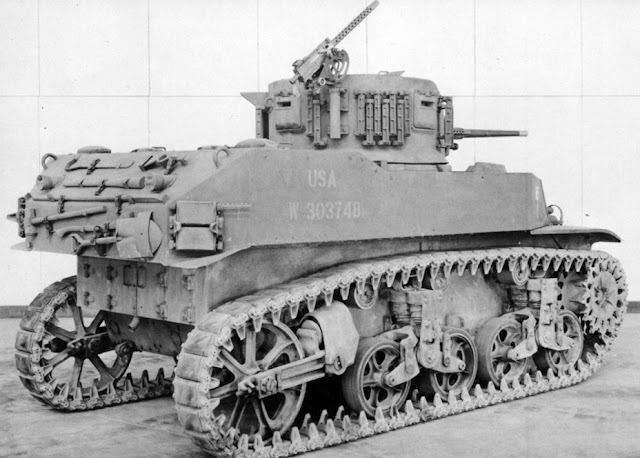 ​The same tank from the rear. The production model looked about the same - Light Tank M5: The Peak of Evolution | Warspot.net