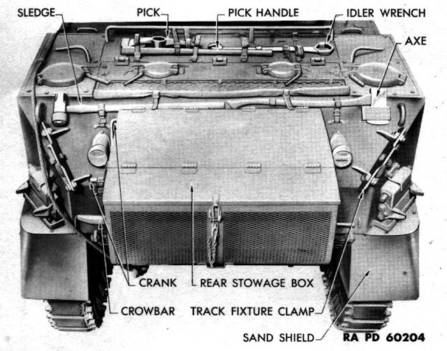 ​A large box for personal belongings appeared on the back of the tank on late production models - Light Tank M5: The Peak of Evolution | Warspot.net