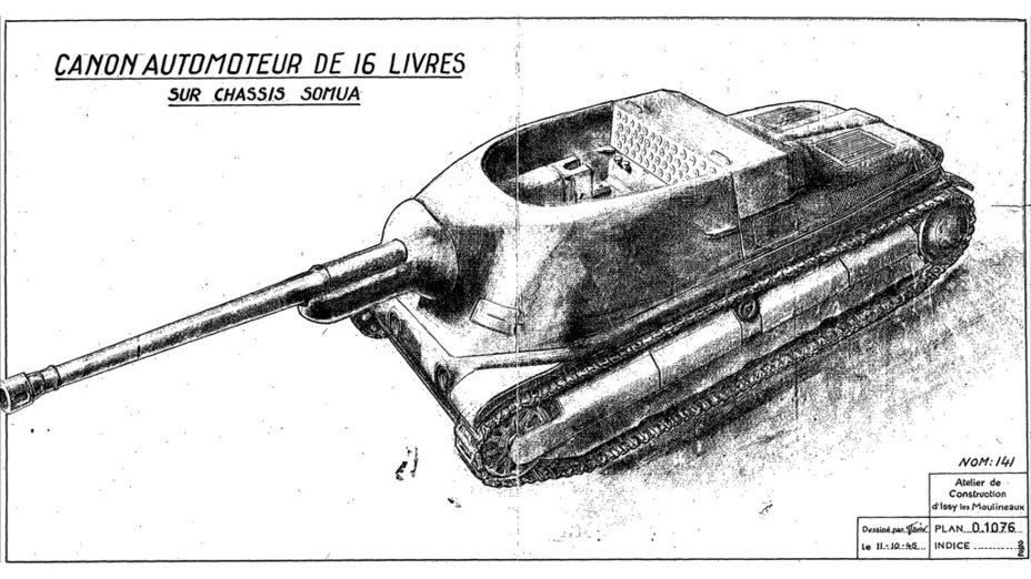 ​Canon Automoteur de 16 livres sur chassis SOMUA, the last attempt to make a tank destroyer out of the SOMUA S 35 - SOMUA SAu 40: The Winding Road to Nowhere | Warspot.net