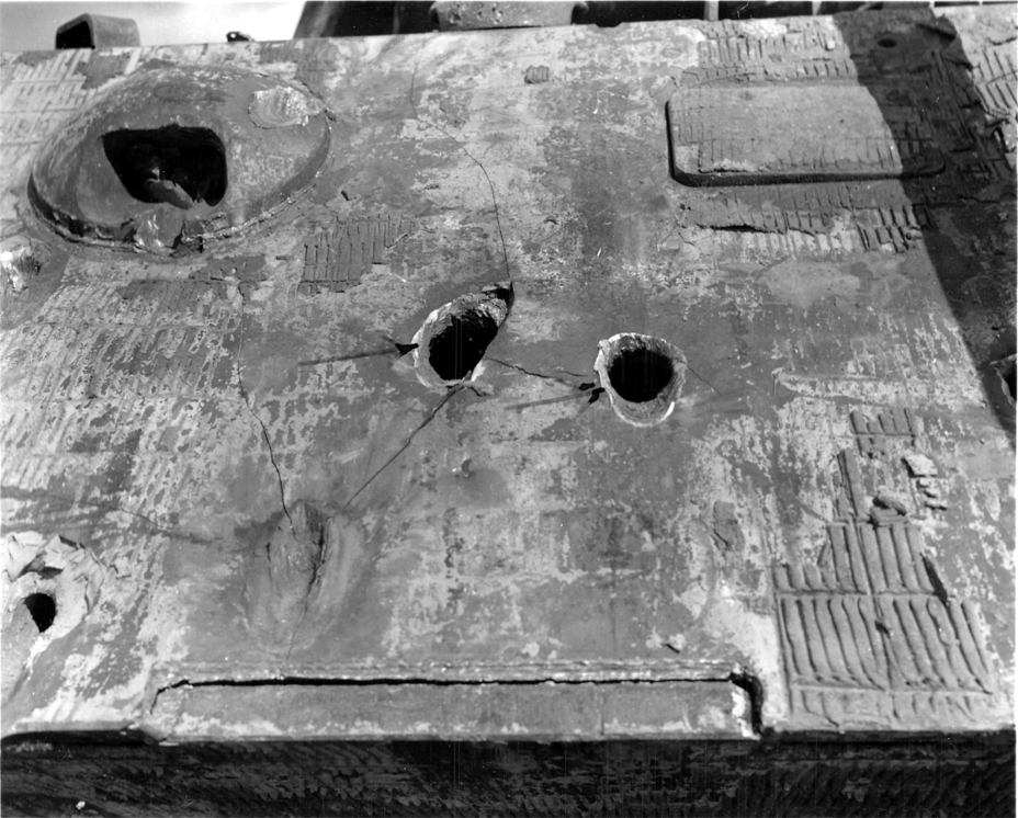 ​Trials showed that even the Panther’s thick sloped upper front plate was not invulnerable, especially under repeated attack - Panther's Ins and Outs | Warspot.net